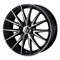 RIZLEY VS 15x6.0 43 100x5 BKP + NANKANG AW-1 195/60R15 88Q ｽﾀｯﾄﾞﾚｽ【ｾｰﾙ品】