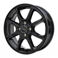 Verthandi PW-S8 13x4.0 45 100x4 BLACK + GOODYEAR ICE NAVI CARGO 145/80R13 82/80N ｽﾀｯﾄﾞﾚｽ