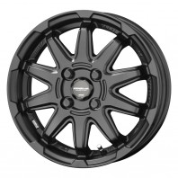 CIRCLAR C10S 14x4.5 45 100x4 MAT/BK + GOODYEAR ICE NAVI 7 165/70R14 81Q ｽﾀｯﾄﾞﾚｽ