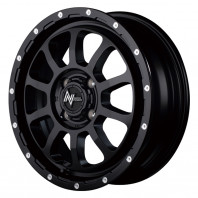 NITRO POWER M10 PERSHING-KC 15x5.0 45 100x4 SGBKM + NANKANG AW-1 165/60R15 77Q ｽﾀｯﾄﾞﾚｽ