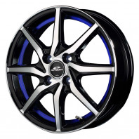 SCHNEIDER RX810 14x4.5 45 100x4 BP/BLU + CEAT EcoDrive 155/65R14 75T