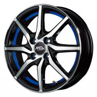SCHNEIDER RX810 14x4.5 45 100x4 BP/BLU + MINERVA ALL SEASON MASTER 155/65R14 75T