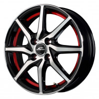 SCHNEIDER RX810 15x4.5 45 100x4 BP/RED + CEAT EcoDrive 165/65R15 81H