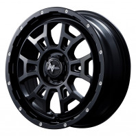 NITRO POWER H6 SLUG 16x6.0 40 100x4 SBKM + NANKANG AW-1 185/55R16 83Q ｽﾀｯﾄﾞﾚｽ【ｾｰﾙ品】