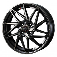 LEONIS IT 14x5.5 42 100x4 PBMC/TI + NANKANG AW-1 185/70R14 88Q ｽﾀｯﾄﾞﾚｽ