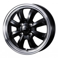 GYRAFT 8S 12x4.0 43 100x4 BLK + YOKOHAMA BluEarth-ES ES32 145/70R12 69S