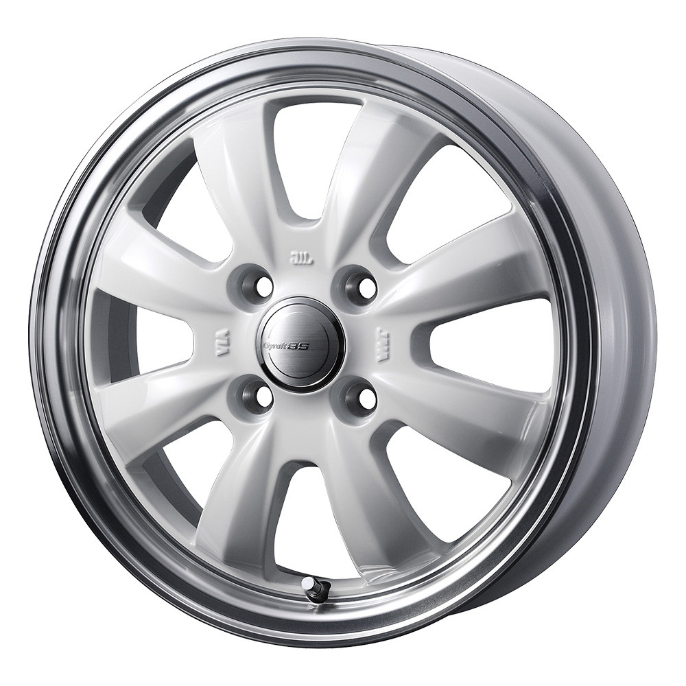 GYRAFT 8S 14x4.5 45 100x4 WHT