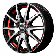 SCHNEIDER RX-02 14x5.5 38 100x4 BP/RED + MINERVA ALL SEASON MASTER 165/65R14 79T