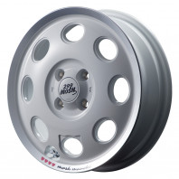 299 MOSH Maneki 15x4.5 45 100x4 SHIRO + NANKANG ESSN-1 155/60R15 74Q ｽﾀｯﾄﾞﾚｽ