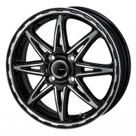 PIEDINO STYLE-S 14x4.5 45 100x4 BKM/P + GOODYEAR ICE NAVI 7 165/70R14 81Q ｽﾀｯﾄﾞﾚｽ【ｾｰﾙ品】