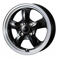 GYRAFT 5S 12x4.0 43 100x4 BLK + NANKANG AS-1 135/80R12 68S