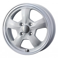 GYRAFT 5S 12x4.0 43 100x4 WHT + NANKANG AS-1 135/80R12 68S