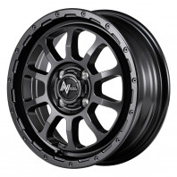 NITRO POWER M10 PERSHING-KC 14x4.5 45 100x4 BB + NANKANG AW-1 165/70R14 81Q ｽﾀｯﾄﾞﾚｽ