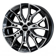 GALERNA FINURA 16x6.5 43 100x4 BGM/P + NANKANG AW-1 205/45R16 83Q スタッドレス【セール品】
