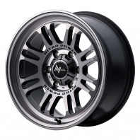 NITRO POWER M16 ASSAULT 17x8.0 20 139.7x6 STC + RADAR RENEGADE AT-5.OWL 265/70R17 115H