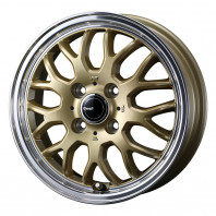 GYRAFT 9M 15x5.5 42 100x4 GLD + MOMO OUTRUN M-20 PRO 185/60R15 84H