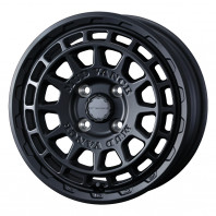 WEDS ADVENTURE MUDVANCE X F 14x4.5 45 100x4 FMBK + YOKOHAMA BluEarth-ES ES32 165/70R14 81S