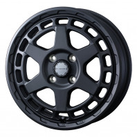 WEDS ADVENTURE MUDVANCE X S 14x4.5 45 100x4 FMBK + BRIDGESTONE BLIZZAK VRX3 155/65R14 75Q ｽﾀｯﾄﾞﾚｽ