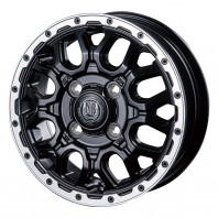 MUD BAHN XR-800M 15x4.5 45 100x4 MBK/RP + HIFLY HF805 165/55R15 75V