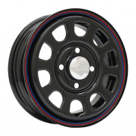 DAYTONA'S G2 12x4.0 42 100x4 BK/RB LINE + HIFLY SUPER2000 145R12 8PR 86/84Q D LT