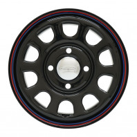 DAYTONA'S G2 12x4.0 42 100x4 BK/RB LINE + HIFLY SUPER2000 145R12 8PR 86/84Q D LT