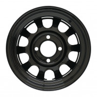 DAYTONA'S G2 12x4.0 42 100x4 BK/RB LINE + HIFLY SUPER2000 145R12 8PR 86/84Q D LT