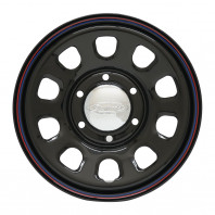 DAYTONA'S G2 15x6.5 40 139.7x6 BK/RB LINE + ARMSTRONG BLU-TRAC PC 215/70R15 98H