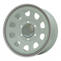DAYTONA'S G2 15x6.5 40 139.7x6 WH/RB LINE + ARMSTRONG BLU-TRAC PC 215/70R15 98H