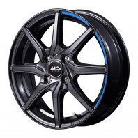 MID WHEELS RX810 14x4.5 45 100x4 BK + BRIDGESTONE BLIZZAK VRX3 165/70R14 81Q ｽﾀｯﾄﾞﾚｽ