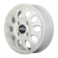 MID WHEELS GAIA X 12x4.0 42 100x4 WHT + GOODYEAR ICE NAVI CARGO 145/80R12 80/78NLT ｽﾀｯﾄﾞﾚｽ