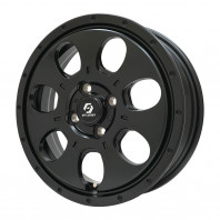 OFFLESSER OM-S7 15x6.0 33 139.7x6 SGBK + MAXTREK TREK M7 215/70R15 98S ｽﾀｯﾄﾞﾚｽ