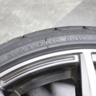 【中古】LUXALES PW-X2 18x7.5 48 114.3x5 TGRAY + 【中古】FEDERAL SS595 215/35R18.Z 84W XL