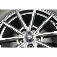 【中古】LUXALES PW-X2 18x7.5 48 114.3x5 TGRAY + 【中古】FEDERAL SS595 215/35R18.Z 84W XL