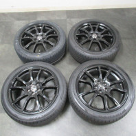 【中古】Verthandi PW-S10 17x7.0 48 100x5 BLACK + 【中古】MINERVA F205 215/45R17.Z 91Y XL