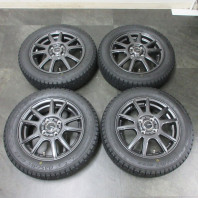 【中古】EMBELY S10 14x4.5 45 100x4 GM + 【中古】TOYO OBSERVE GIZ2 155/65R14 75Q ｽﾀｯﾄﾞﾚｽ