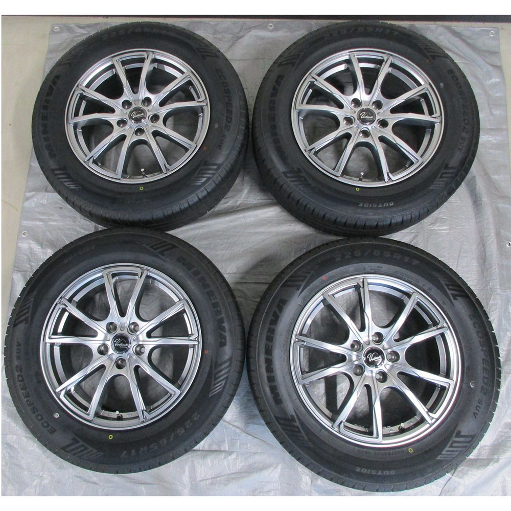 中古】Verthandi PW-S10 17x7.0 38 114.3x5 MGRAY + 【中古】MINERVA