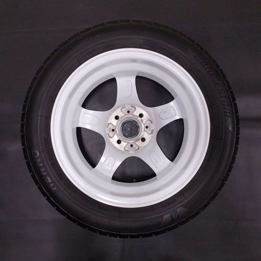 中古】FINALIST FZ-S5 14x4.5 43 100x4 WHT + 【中古】BRIDGESTONE