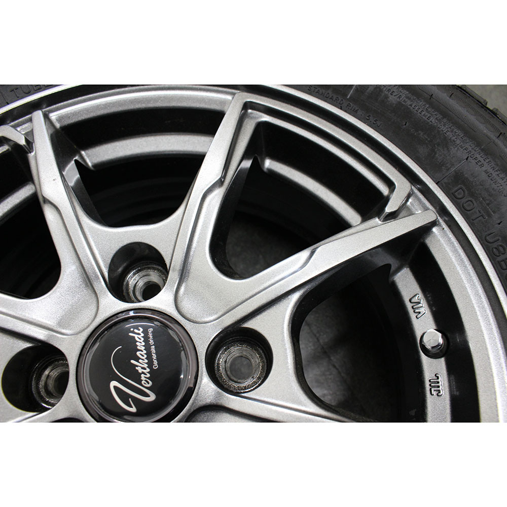 ｱｳﾄﾚｯﾄ】Verthandi PW-S8 14x5.5 43 100x4 MGRAY + 【ｱｳﾄﾚｯﾄ】NANKANG