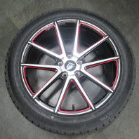 【ｱｳﾄﾚｯﾄ】LUXALES PW-X1 19x8.5 45 114.3x5 BK&P/R.M + 【ｱｳﾄﾚｯﾄ】HIFLY WP801 225/55R19 99H ｽﾀｯﾄﾞﾚｽ