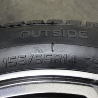 【ｱｳﾄﾚｯﾄ】Verthandi PW-S8 14x4.5 45 100x4 MGRAY + 【ｱｳﾄﾚｯﾄ】HIFLY Win-turi 216 155/65R14 75T ｽﾀｯﾄﾞﾚｽ