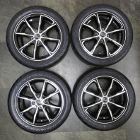 【ｱｳﾄﾚｯﾄ】Verthandi PW-S8 15x4.5 45 100x4 BK/P + 【ｱｳﾄﾚｯﾄ】FINALIST 595 EVO 165/55R15 75V