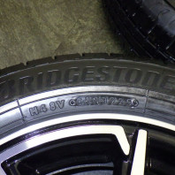 【ｱｳﾄﾚｯﾄ】Verthandi PW-S8 14x4.5 45 100x4 BK/P + 【ｱｳﾄﾚｯﾄ】BRIDGESTONE NEWNO 155/65R14 75H