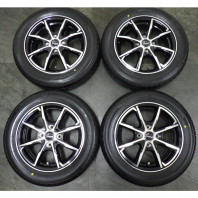 【ｱｳﾄﾚｯﾄ】Verthandi PW-S8 14x4.5 45 100x4 BK/P + 【ｱｳﾄﾚｯﾄ】BRIDGESTONE NEWNO 155/65R14 75H
