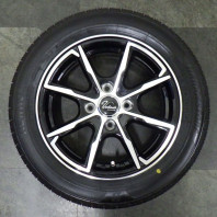 【ｱｳﾄﾚｯﾄ】Verthandi PW-S8 14x4.5 45 100x4 BK/P + 【ｱｳﾄﾚｯﾄ】BRIDGESTONE NEWNO 155/65R14 75H