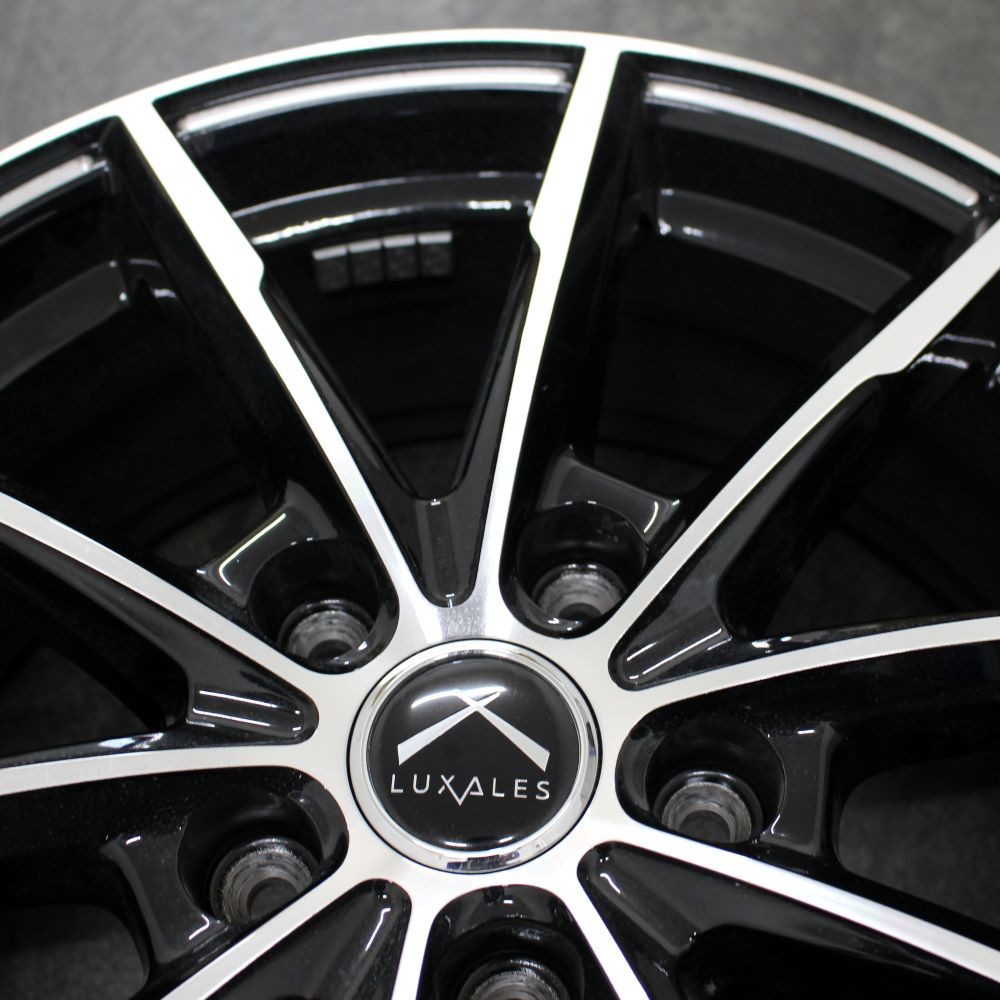 4枚セット】【中古】LUXALES PW-X2 17x7.0 53 114.3x5 BK&P/M