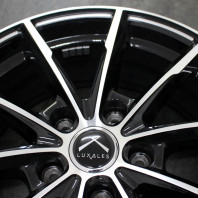 【4枚セット】【中古】LUXALES PW-X2 17x7.0 53 114.3x5 BK&P/M