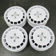 【4枚セット】【中古】LUMACA MODEL-3 14x4.5 43 100x4 WHITE