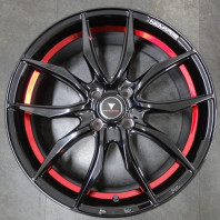 【中古】NOVARIS ROHGUE VF 17x6.5 42 100x4 BK/RED