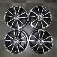 【4枚セット】【中古】Verthandi PW-S10 17x7.0 38 114.3x5 BK/P