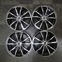 【4枚セット】【中古】Verthandi PW-S10 17x7.0 38 114.3x5 BK/P